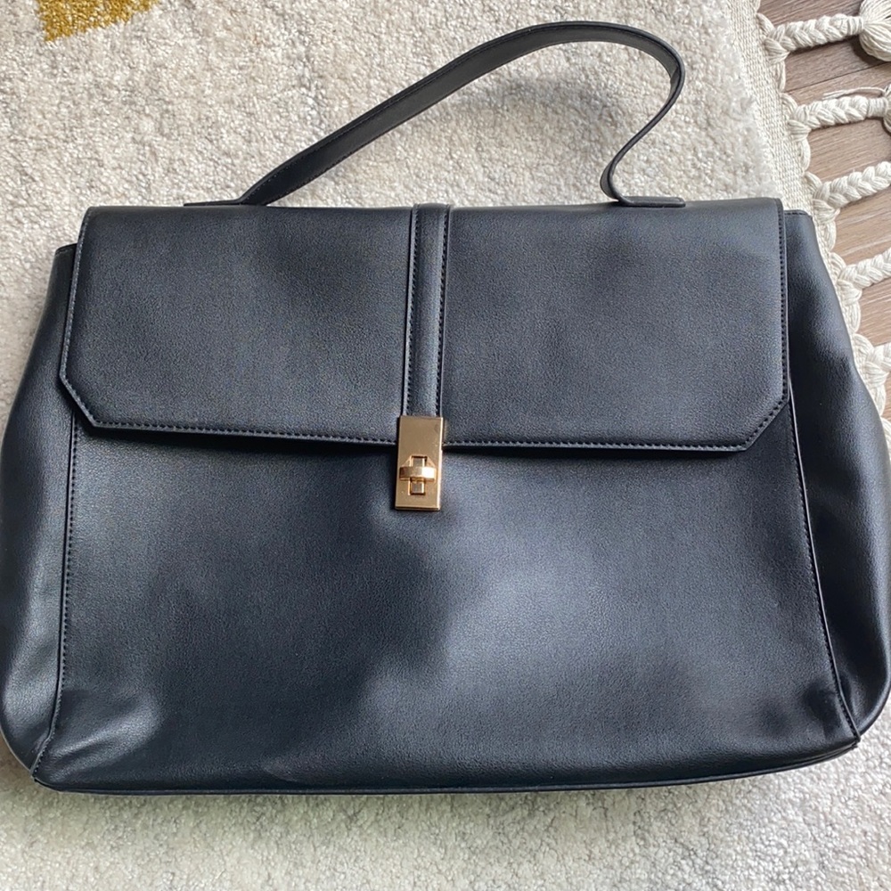 NWOT A New Day Laptop Messenger Bag Black
